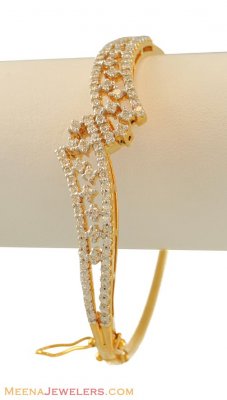 18k Gold Diamond Bangle ( Diamond Bracelets )