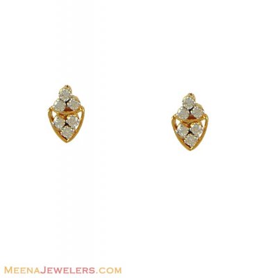 18K Diamond Earrings ( Diamond Earrings )