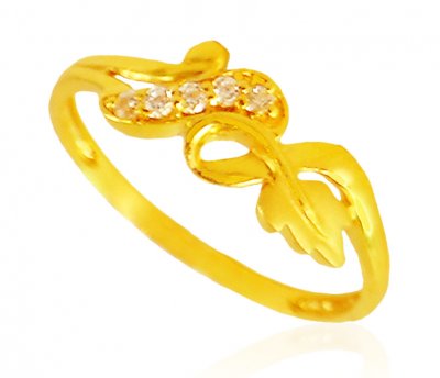 22K Gold Signity Ring ( Ladies Signity Rings )