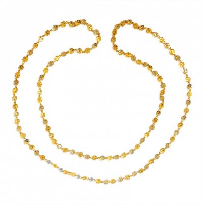 22K Gold Balls Chain(24 Inches) ( 22Kt Long Chains (Ladies) )