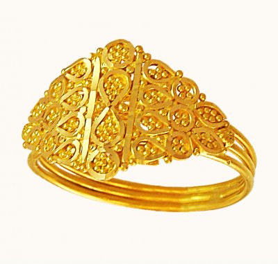 Ladies 22K Fancy Ring ( Ladies Gold Ring )