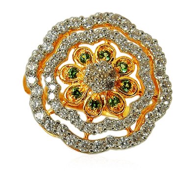 22K Gold Ladies Floral Ring ( Ladies Signity Rings )