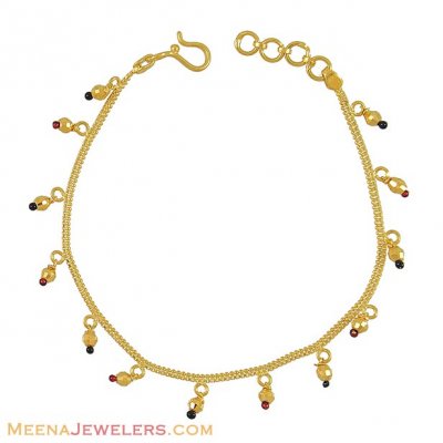 22k Gold Charm Bracelet ( Ladies Bracelets )
