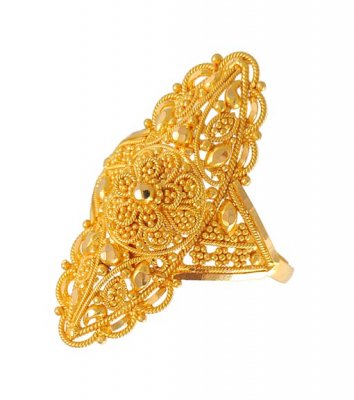 Indian Bridal Ring (22Kt Gold) ( Ladies Gold Ring )