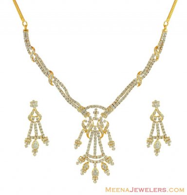 Genuine Diamond Necklace Set ( Diamond Necklace Sets )