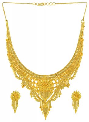 Gold Necklace Set ( 22 Kt Gold Sets )
