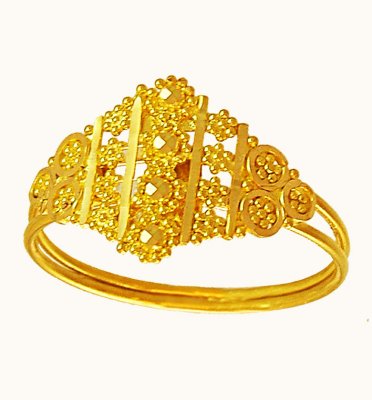 Ladies 22K Gold Fancy Ring ( Ladies Gold Ring )