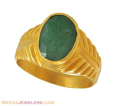 Astrological Emerald Ring (22kt) ( Astrological BirthStone Rings )