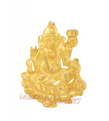 Gold Ganesh Pendant (22karat) ( Ganesh, Laxmi and other God Pendants )