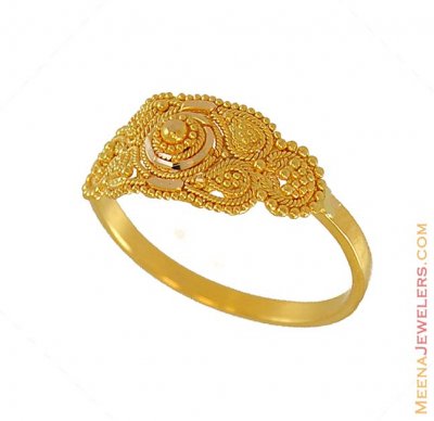 Gold Two Tone Ring  ( Ladies Gold Ring )