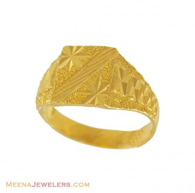 Mens Gold Ring (22kt) ( Mens Gold Ring )