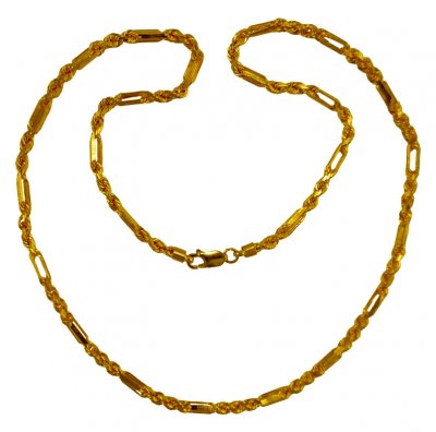 22K Gold Cartier Rope Mens Chain ( Men`s Gold Chains )