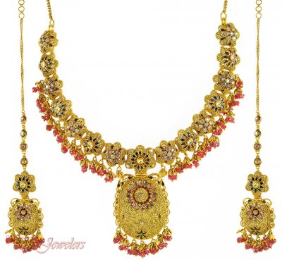 Indian Antique Necklace Set ( Antique Necklace Sets )