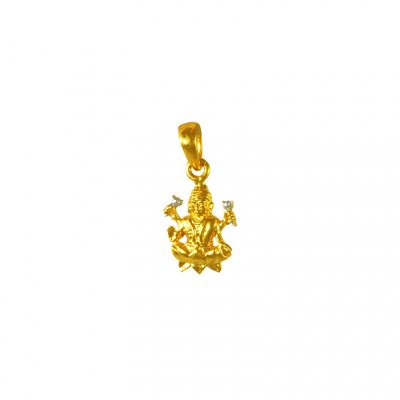22k Gold Laxmi Pendant ( Ganesh, Laxmi and other God Pendants )
