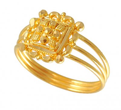 22Karat Gold Filigree Ring ( Ladies Gold Ring )