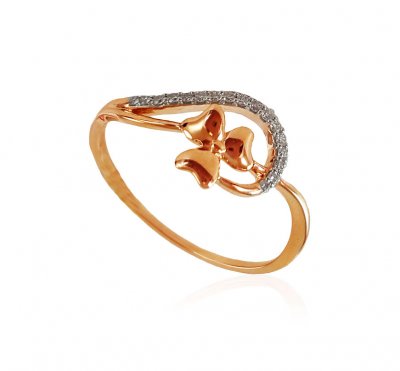 18K Rose Gold Diamond Ring ( Diamond Rings )
