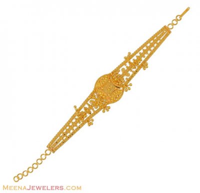 22K Gold Fancy Bracelet ( Ladies Bracelets )