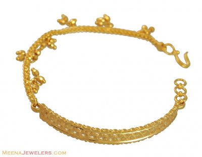22K Yellow Gold  Bangle Bracelet ( Ladies Bracelets )