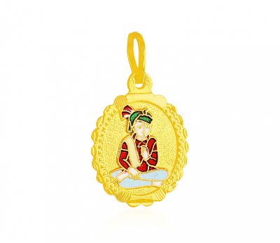 22k Gold Swami Narayan Pendant ( Ganesh, Laxmi and other God Pendants )