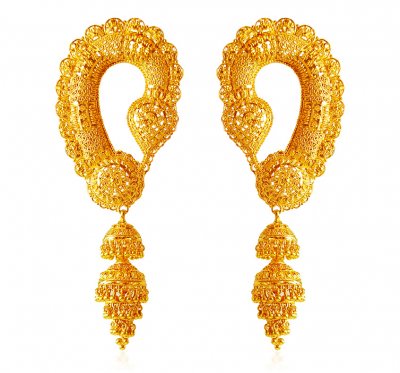 22k Exclusive Jhumki Earrings ( Exquisite Earrings )
