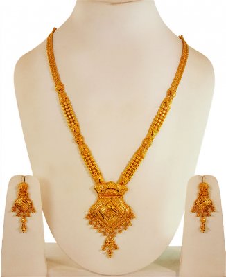 22K Yellow Gold Long Necklace ( 22 Kt Gold Sets )