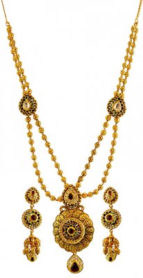 22K Exclusive Kundan Necklace Set ( Antique Necklace Sets )