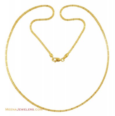 22K Gold Fancy Chain (20 Inches) ( 22Kt Gold Fancy Chains )