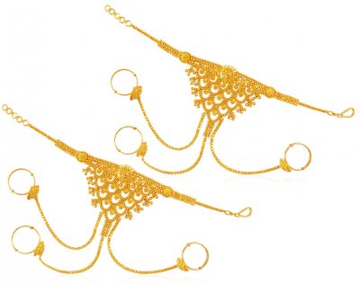 22K Gold Exclusive Panja (2PCs) ( Ladies Bracelets )