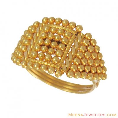 Indian Gold Ring (22 Karat) ( Ladies Gold Ring )