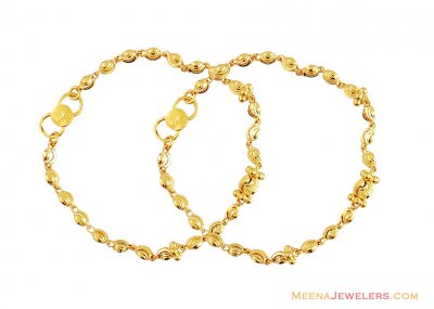 22K Gold Beads Fancy Bracelet ( 22Kt Baby Bracelets )