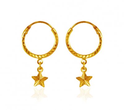 Hoop Earrings 22K Gold ( Hoop Earrings )