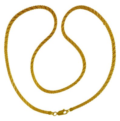 22kt Gold Flat Chain( 18 Inches) ( Plain Gold Chains )