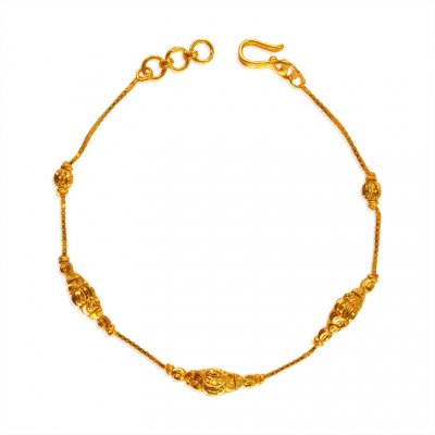 22KT Gold Balls Bracelet for Ladies ( Ladies Bracelets )