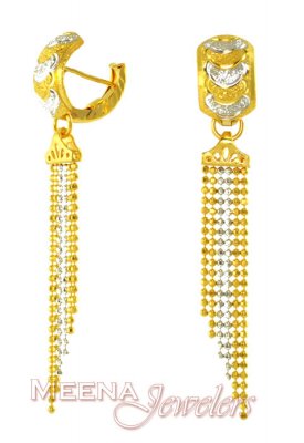 Fancy clip on Earrings ( 22Kt Gold Fancy Earrings )