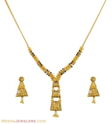Indian Gold Meenakari Set ( Light Sets )