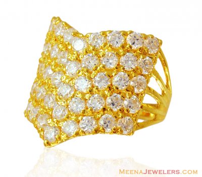 22k Gold Ring in Mountain Design ( Ladies Signity Rings )