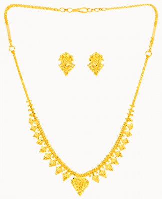 22Karat Gold Light Necklace Set ( Light Sets )