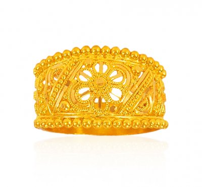 22Kt Yellow Gold Ladies Ring ( Ladies Gold Ring )