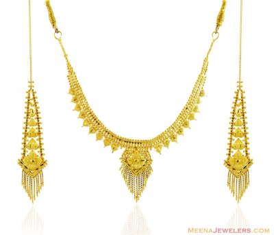 22k Beautiful Necklace Set ( 22 Kt Gold Sets )