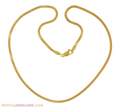 22k Mens Snake Chain (18 inches) ( Men`s Gold Chains )