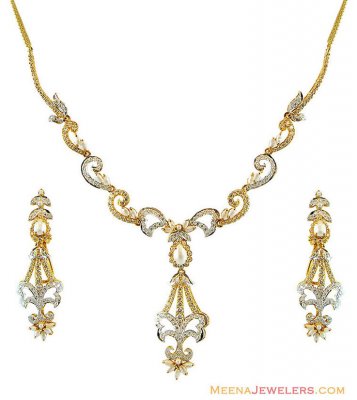 Designer Pakistani Pearls Set 22K  ( Combination Necklace Set )