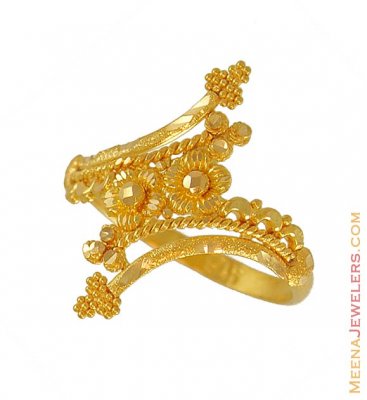 22Kt Ladies Ring (Filigree Work) ( Ladies Gold Ring )