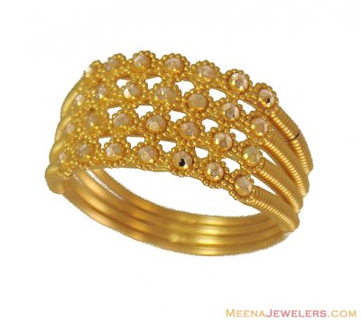 Gold Filigree Ring (22Kt) ( Ladies Gold Ring )