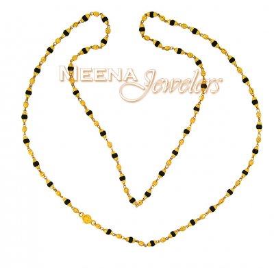 Gold Chain with Tulsi ( 22Kt Long Chains (Ladies) )