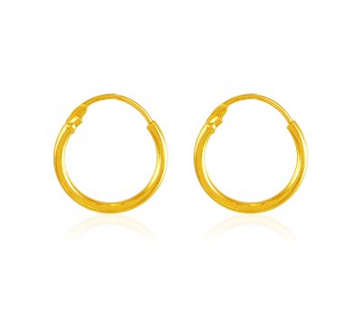 22 Kt Gold Hoop Earrings ( Hoop Earrings )