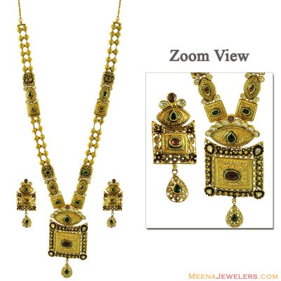 Indian Kundan Necklace Set 22K ( Bridal Necklace Sets )