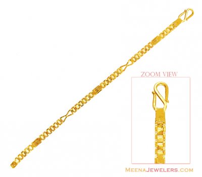 22k Light Weight Bracelet   ( Men`s Bracelets )