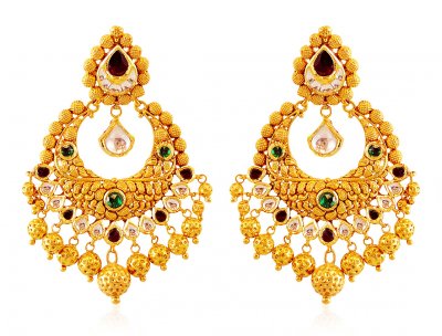 Antique Finish 22K Chand bali ( Exquisite Earrings )