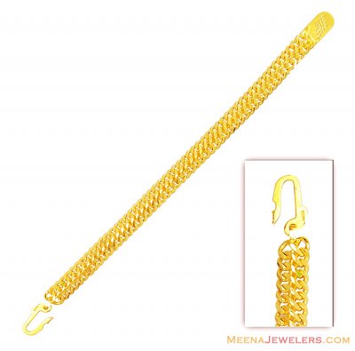 22k Fancy Mens Gold Bracelet ( Men`s Bracelets )