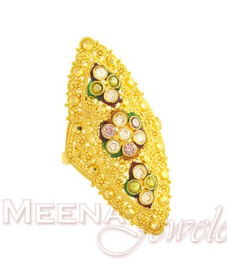 22Kt Gold Indian Bridal Ring ( Ladies Gold Ring )